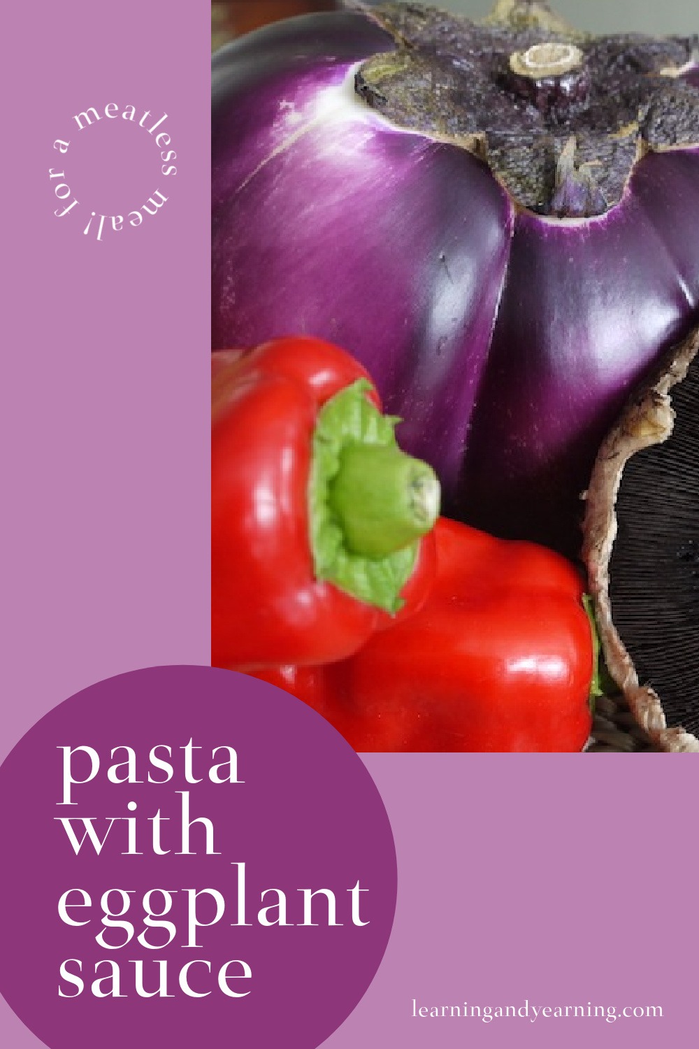 Pasta with eggplant sauce!