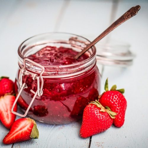 Deliciously simple strawberry maple jam!