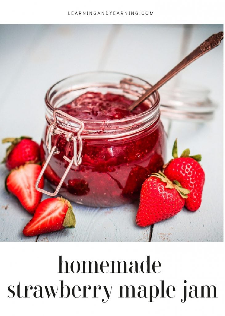 Make a simple strawberry maple jam with only two real food ingredients. Who says healthy can't be delicious?