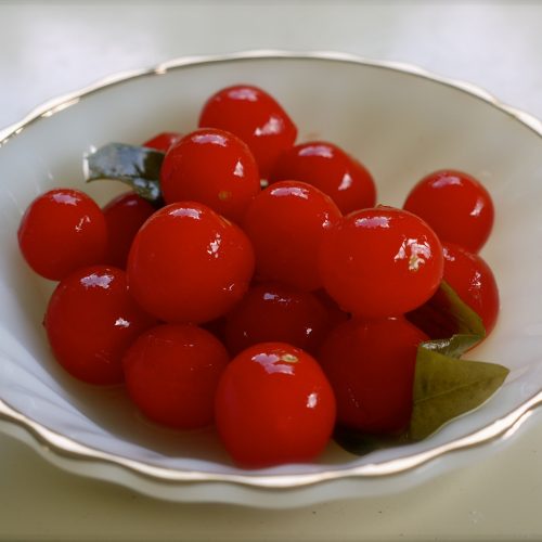 bowl of fermented grape tomatoes