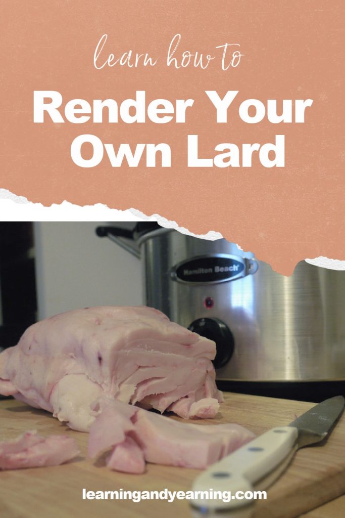 How to render lard or tallow!