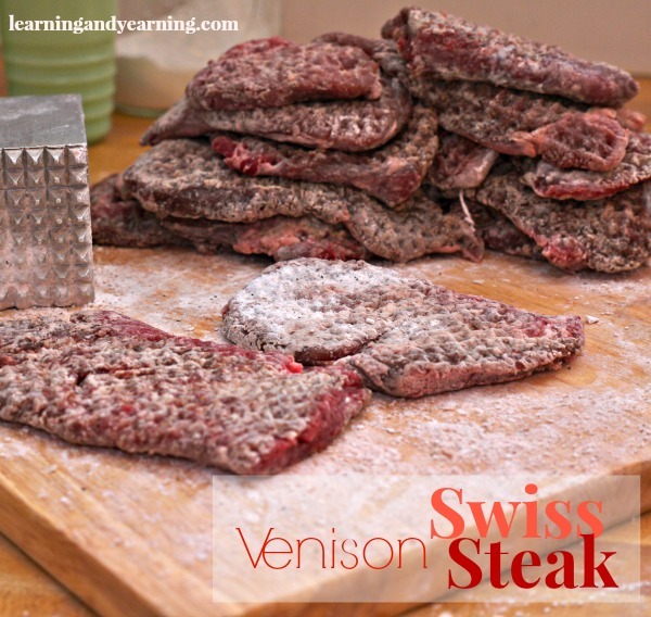 Venison Swiss Steak - a comforting winter meal from @learningandyearning