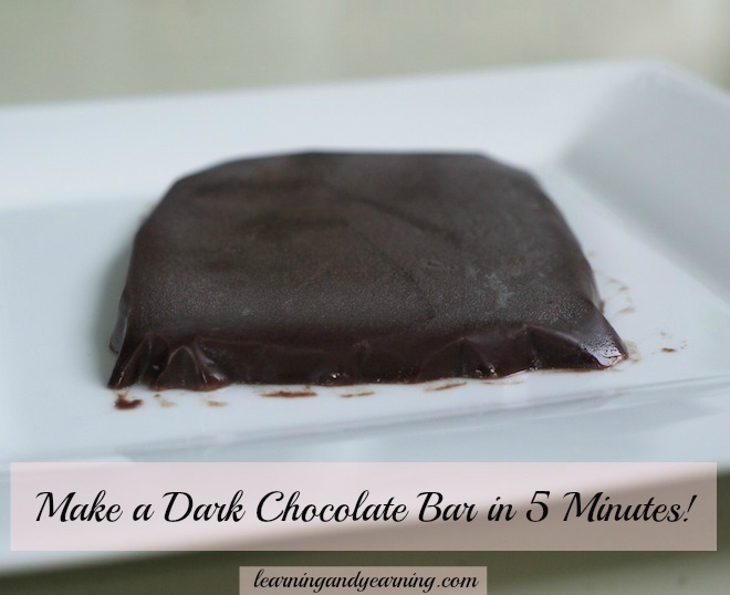 Make Your Own Dark Chocolate Bar in 5 Minutes! 