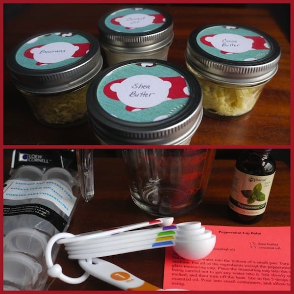 Ingredients and equipment for lip balm