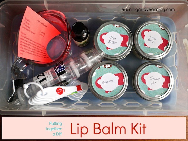Great idea for Christmas: give a lip balm kit!