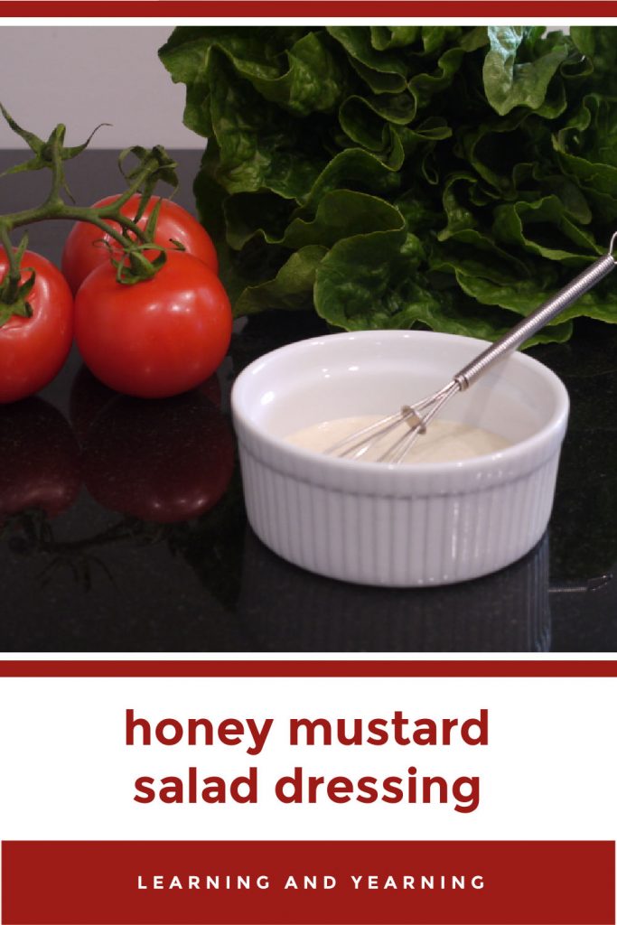 Make your own honey mustard salad dressing from scratch!