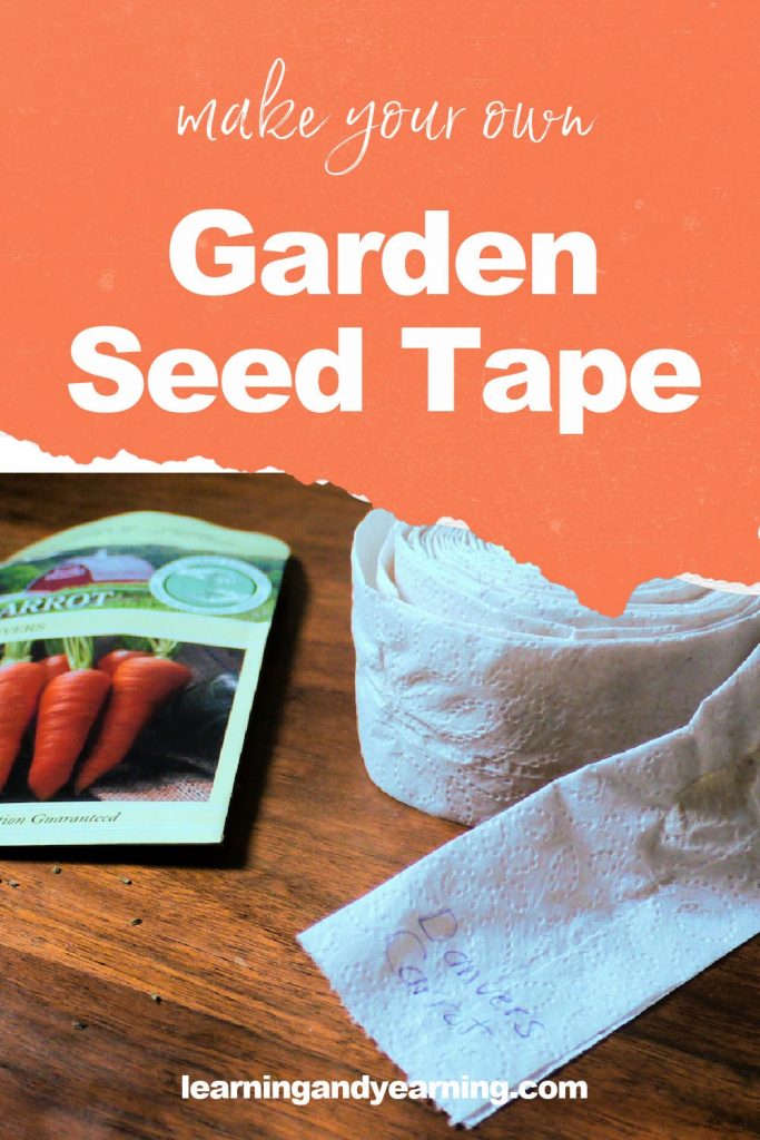 Make your own garden seed tape!