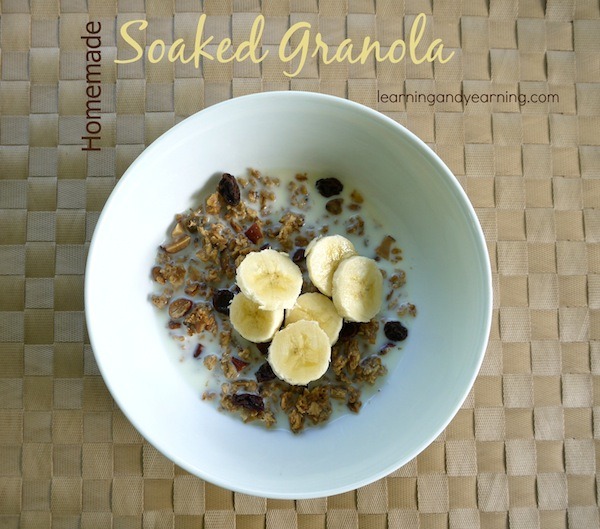 Homemade Soaked Granola | by Learning and Yearning