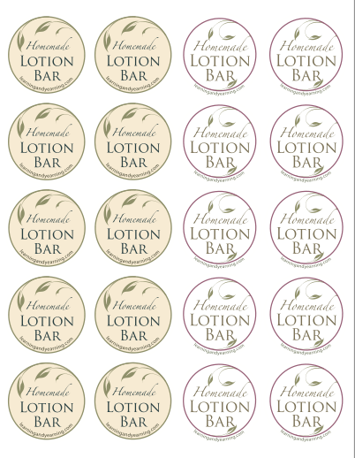 Template Free Free Printable Lotion Labels