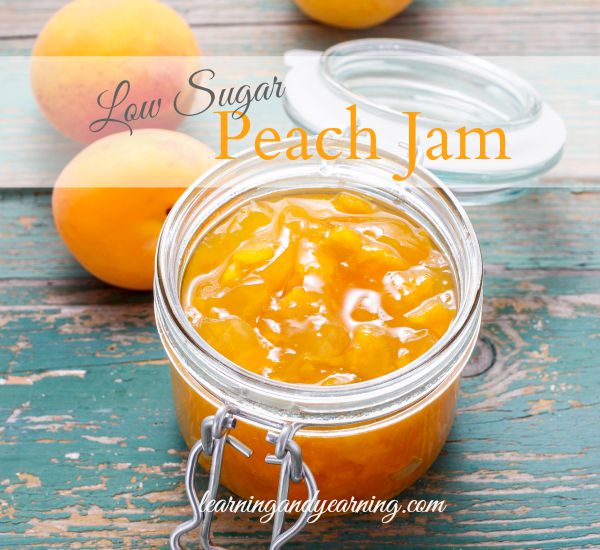 Low Sugar Peach Jam