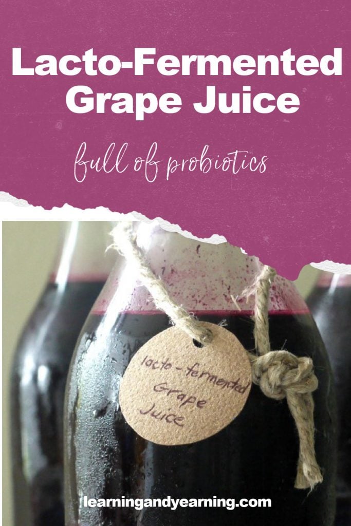 Homemade lacto-fermented grape jucie!