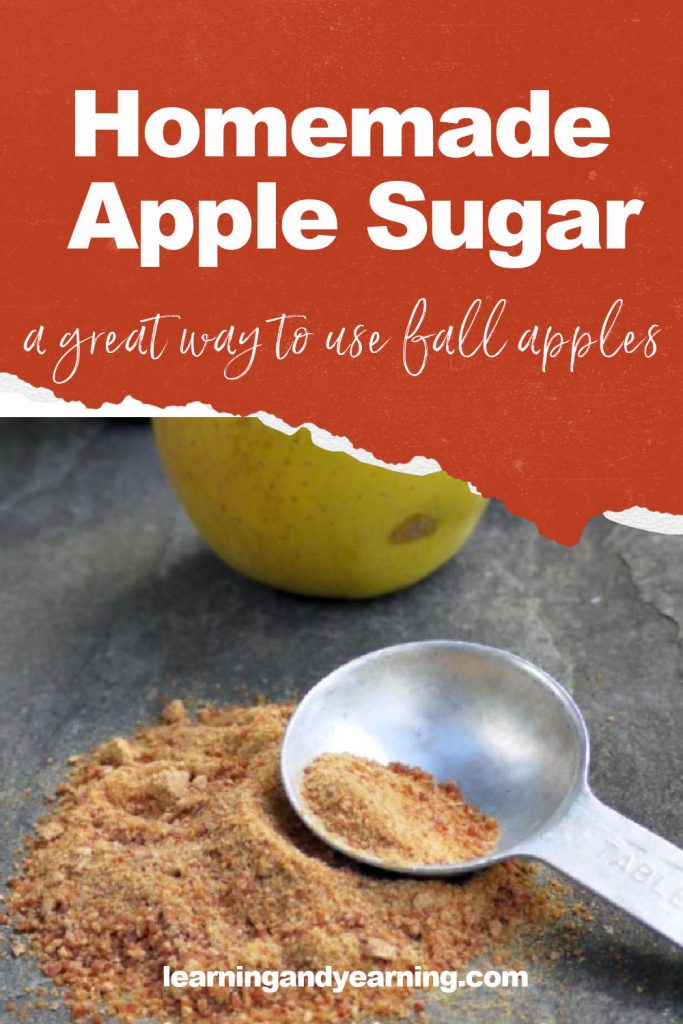 Make your own homemade sweetener from apples this fall - apple sugar!