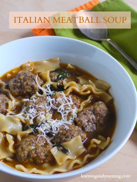 Homemade Italian Meatball Soup Recipe