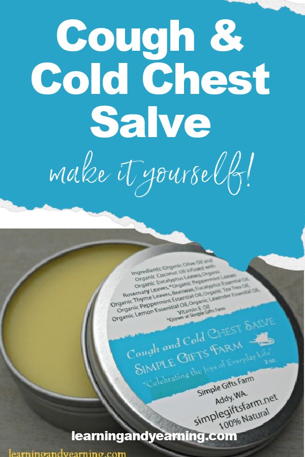 cough and cold salve in a tin