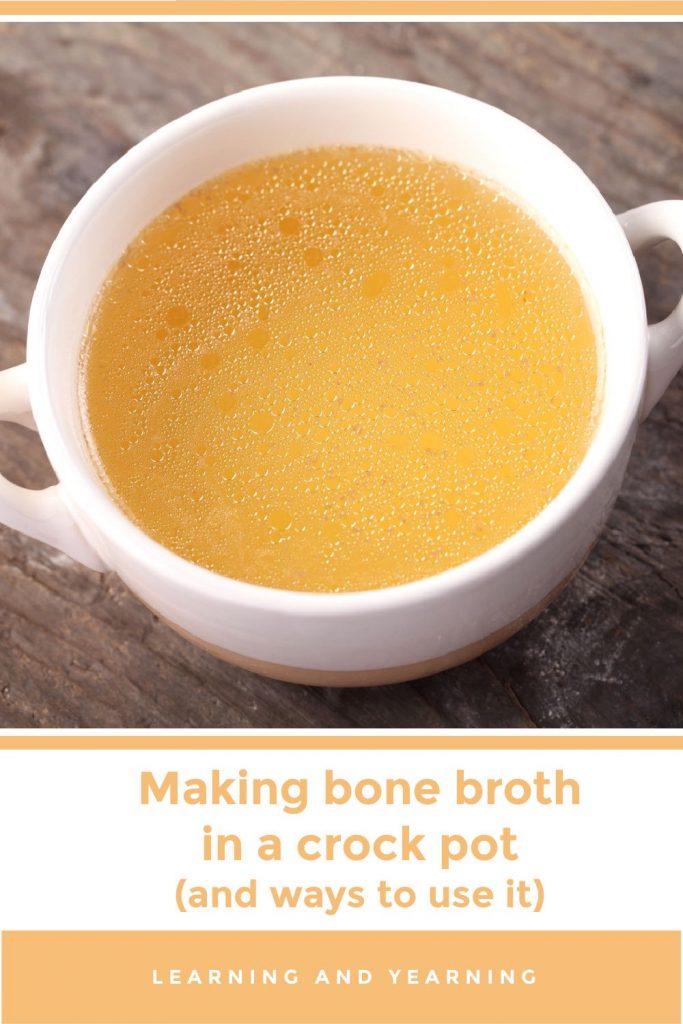 How to make bone broth in a crockpot (and ways to use it)!