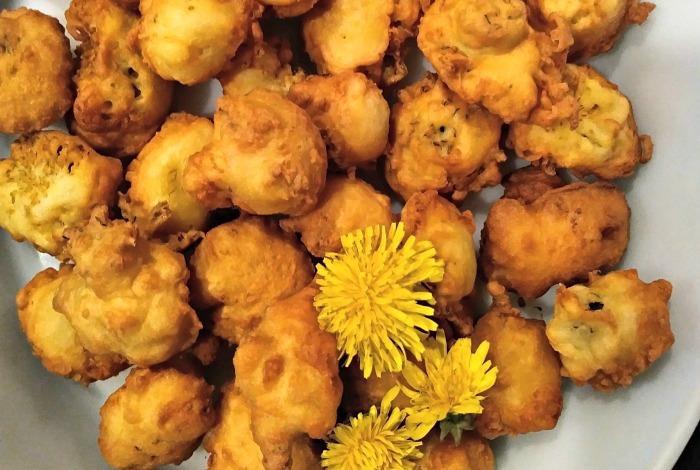 Dandelion Flower Fritters | 16 Amazing Dandelion Recipes To Make From Your Pulled Weeds