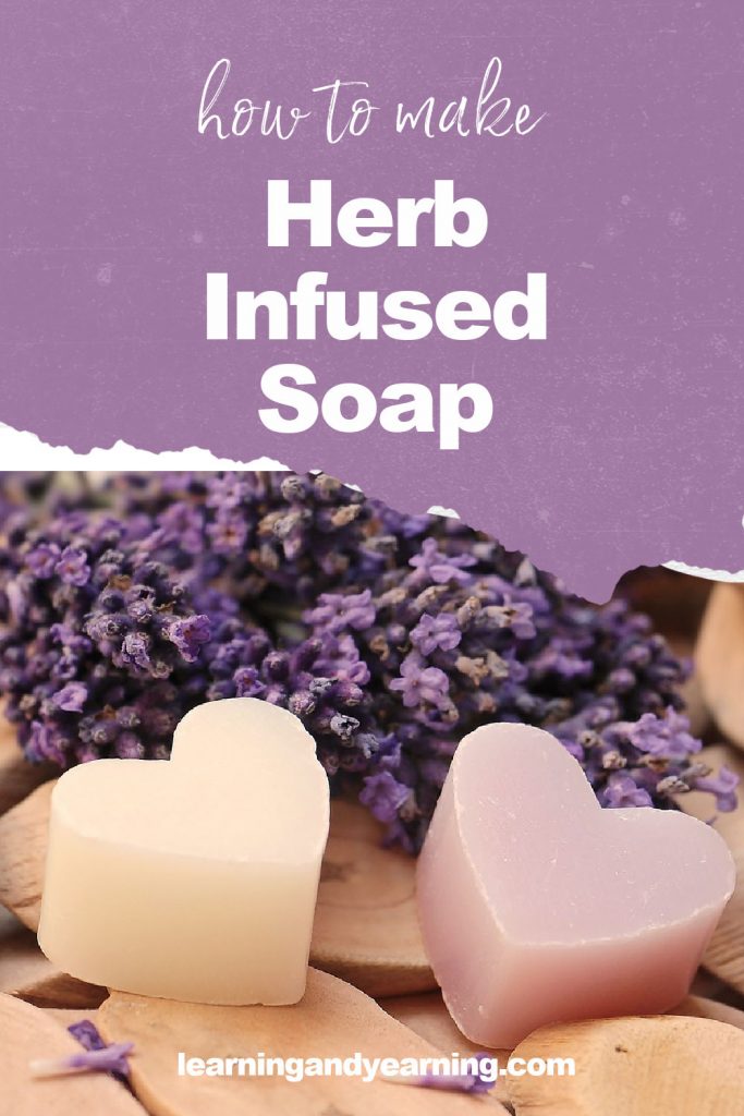 Homemade herb-infused soap!