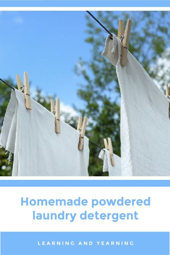 Homemade powdered laundry detergent!